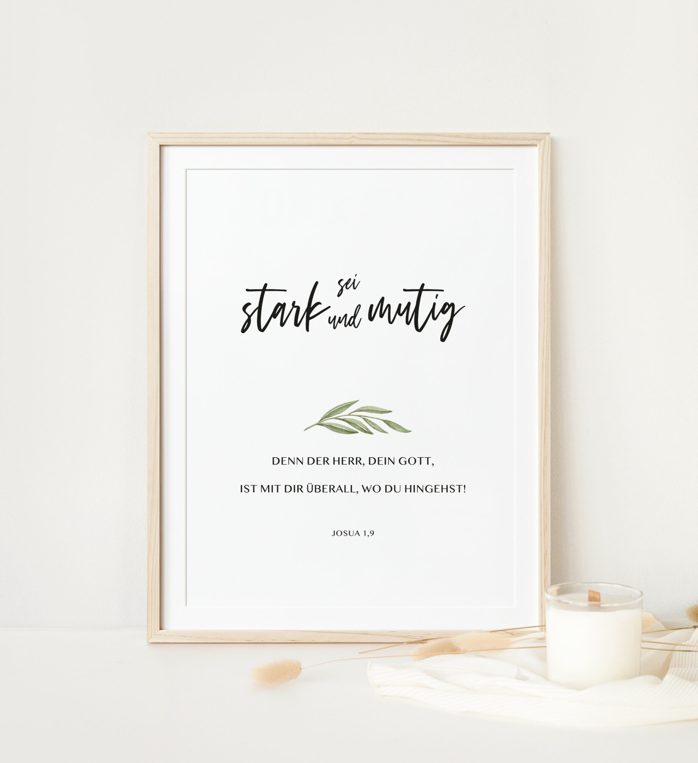 Poster A4 Josua 1,9