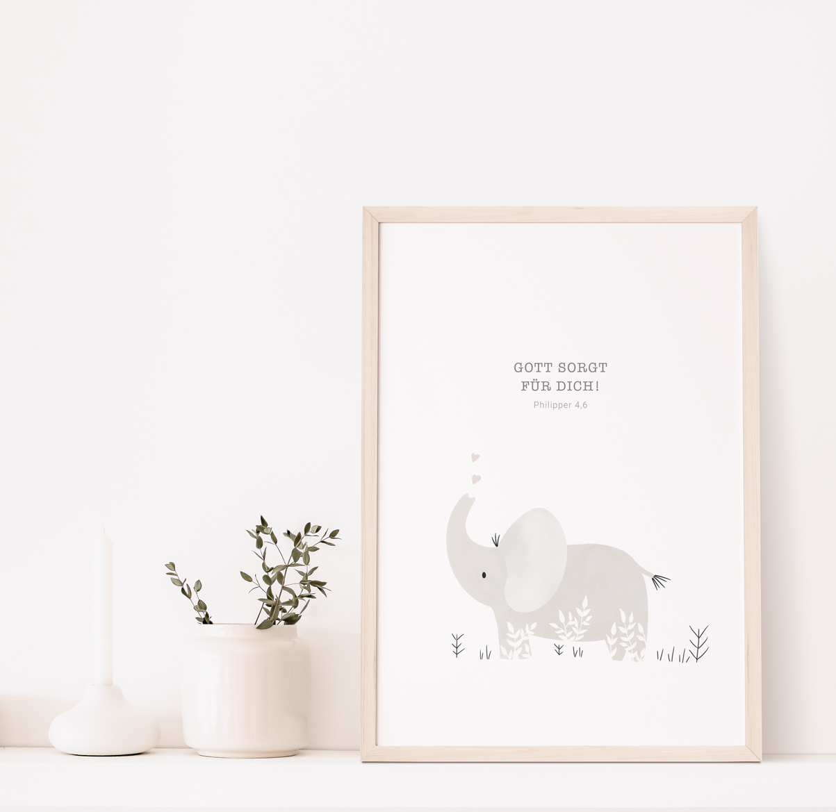Poster A4 Gott sorgt