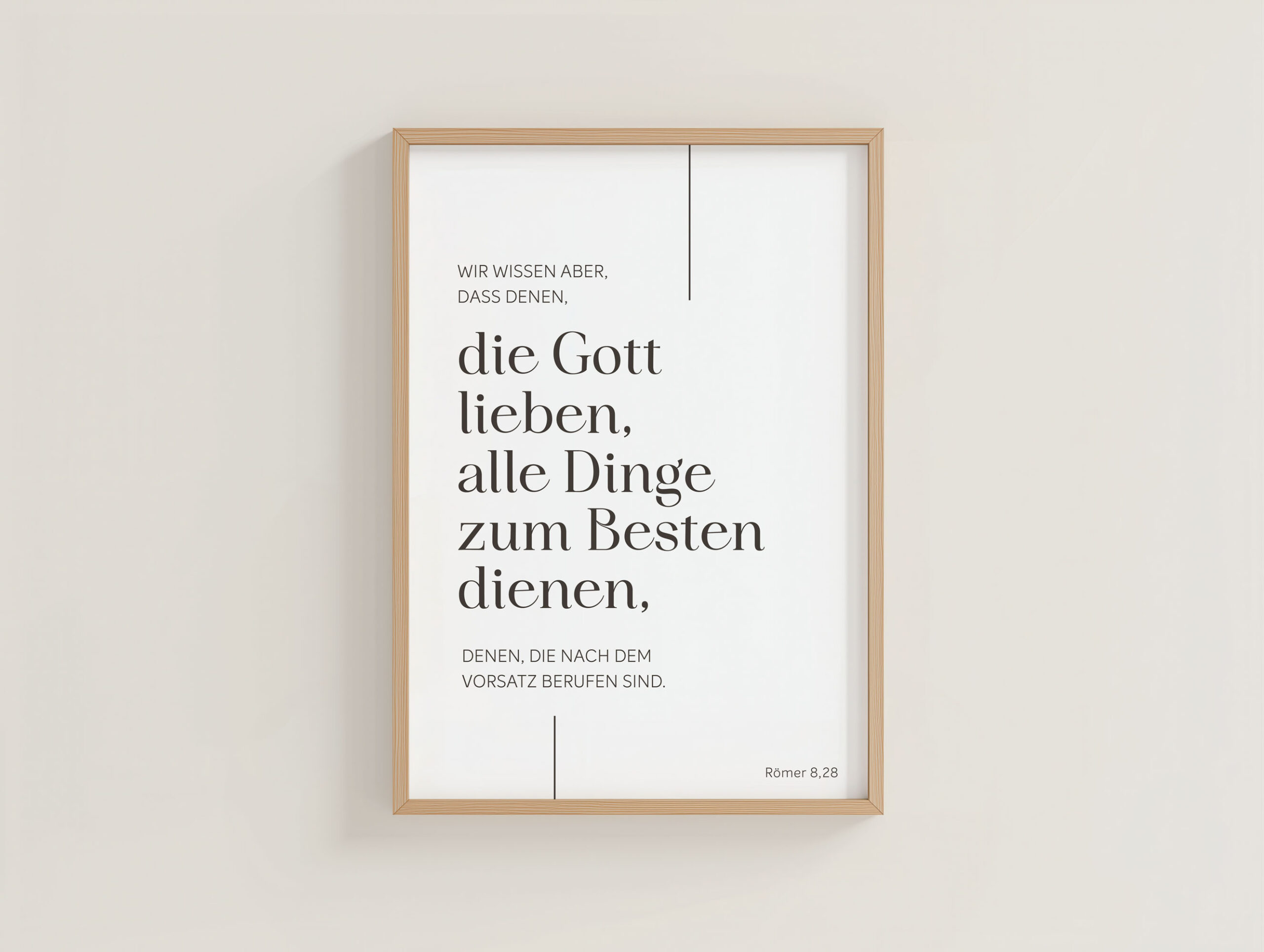 Poster A3 Römer 8,28