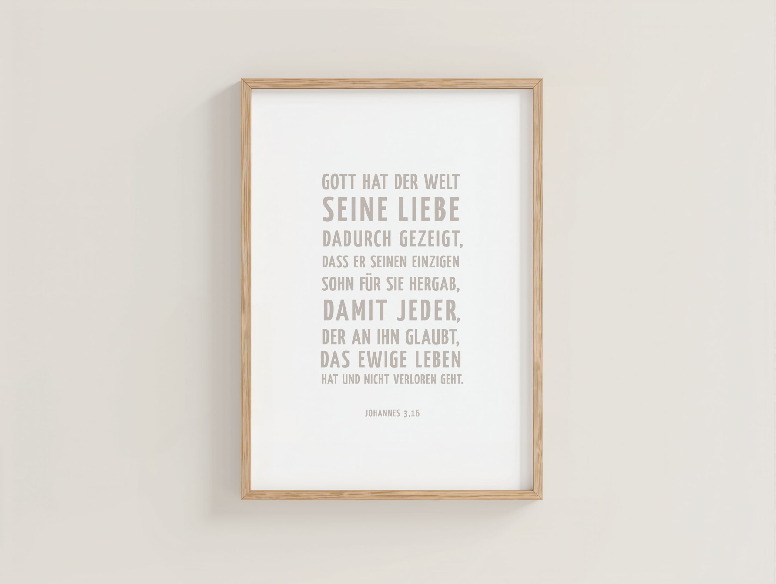 Poster A3 Johannes 3,16