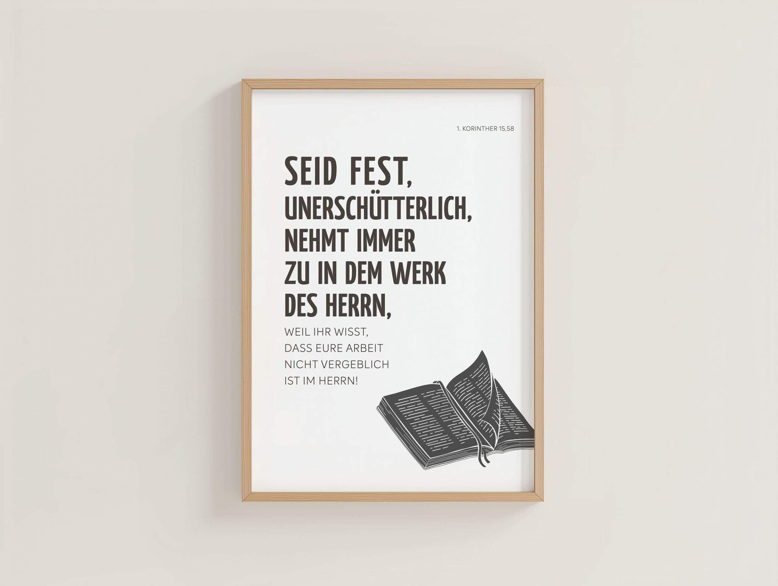 Poster A3 1. Korinther 15,58