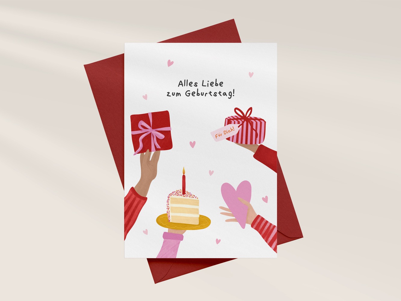 Karte A6 Alles Liebe