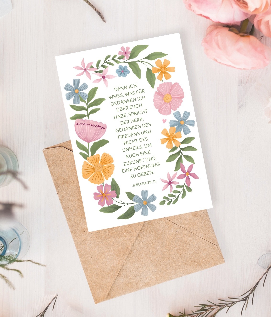 Karte A6 Jeremia 29,11