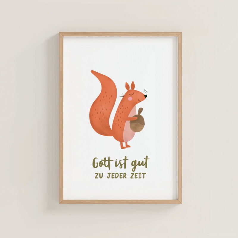 Poster A4 Eichhörnchen
