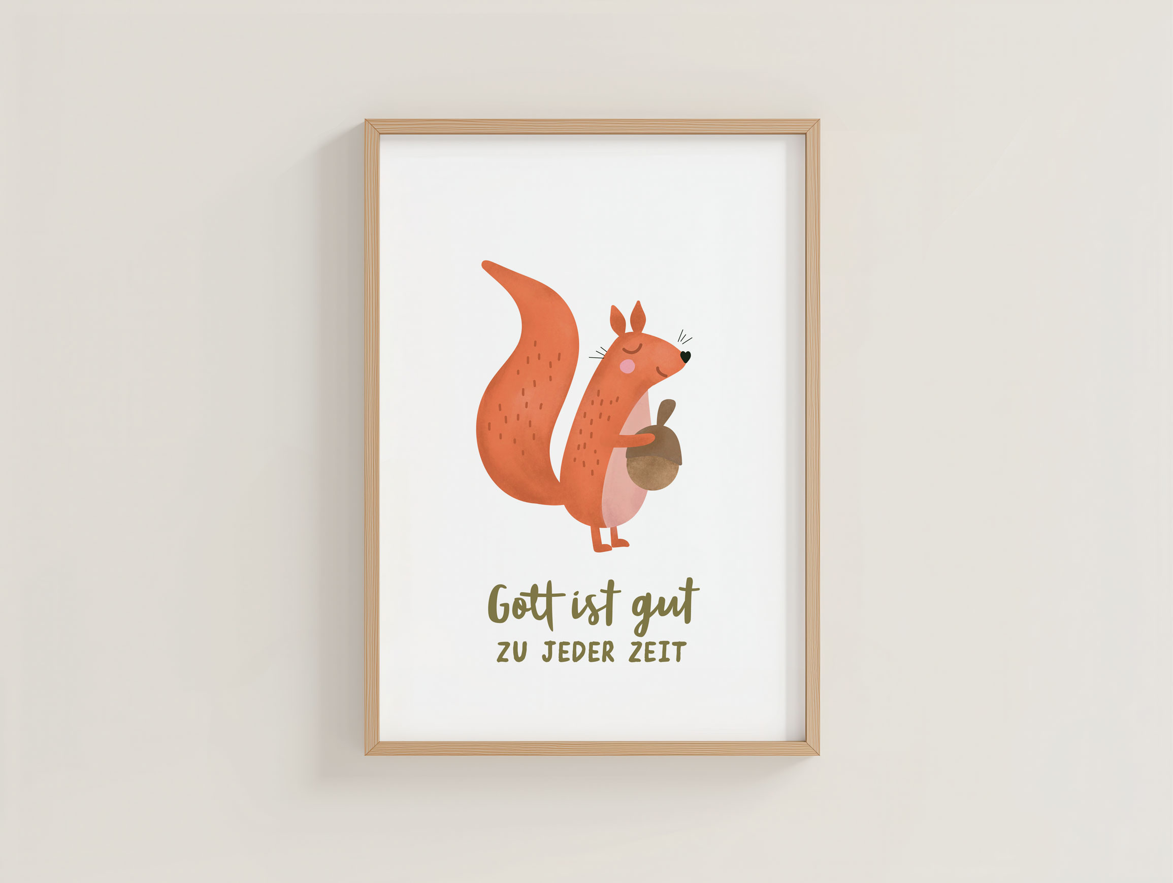 Poster A4 Eichhörnchen