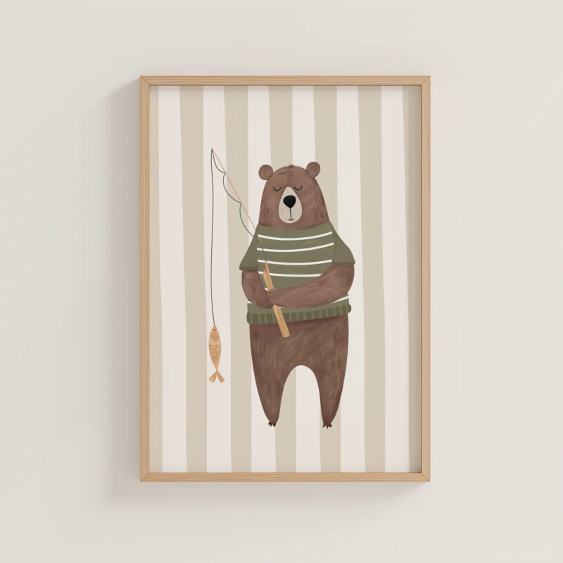 Poster A4 Angler Streifen