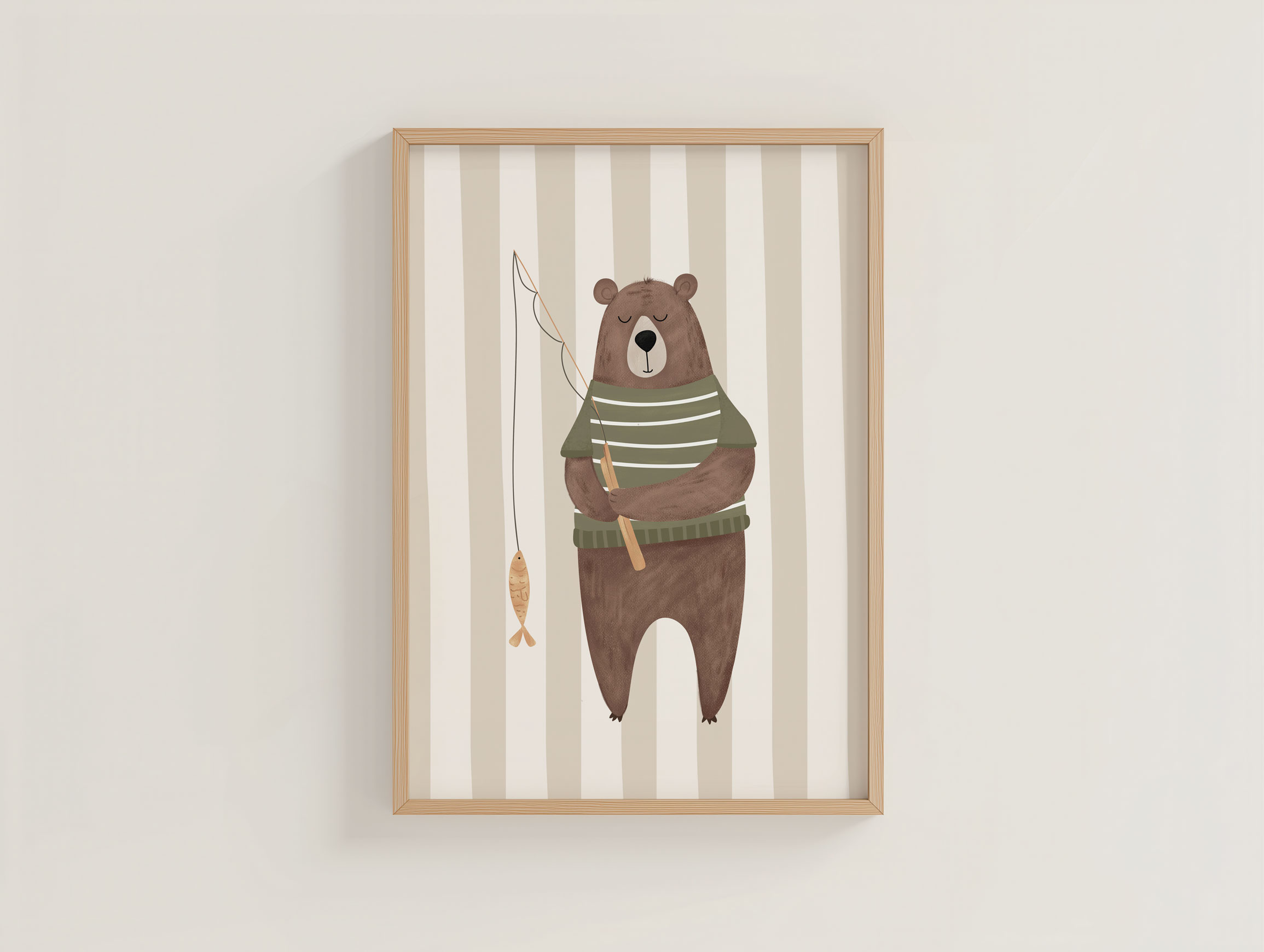 Poster A4 Angler Streifen