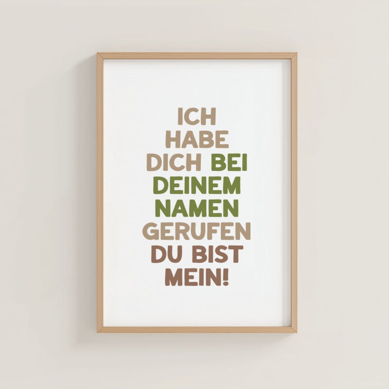 Poster A4 Du bist mein
