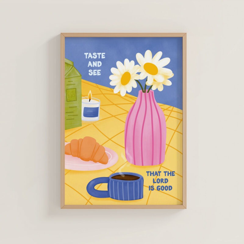 Poster A4 Taste and see