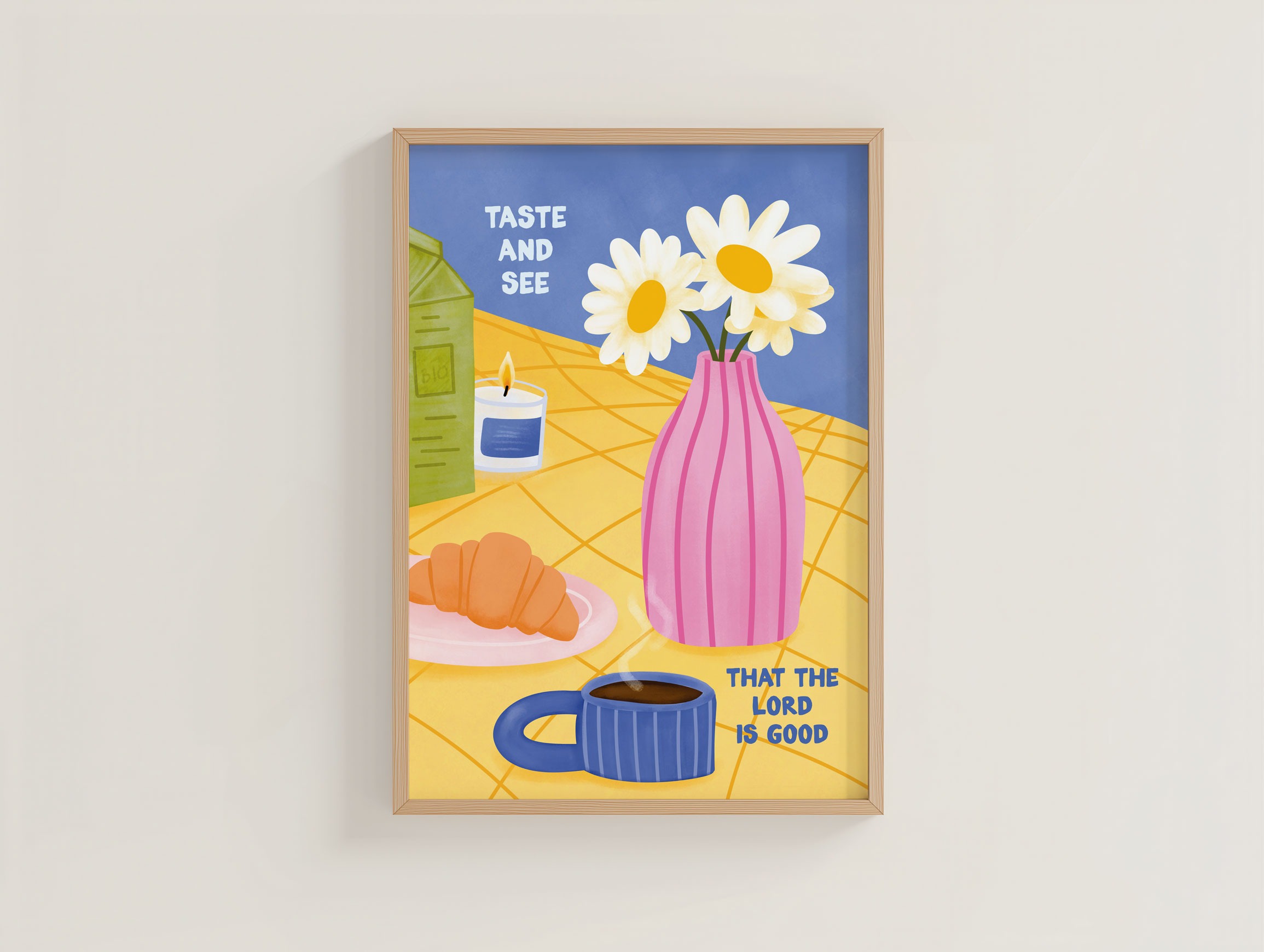 Poster A4 Taste and see