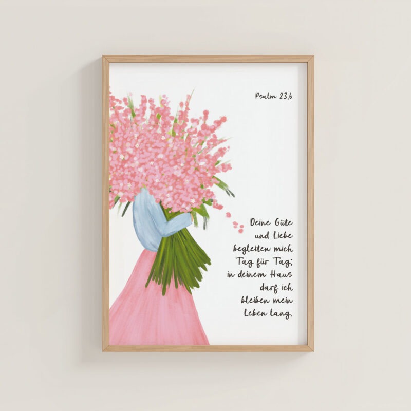 Poster A4 Psalm 23,6