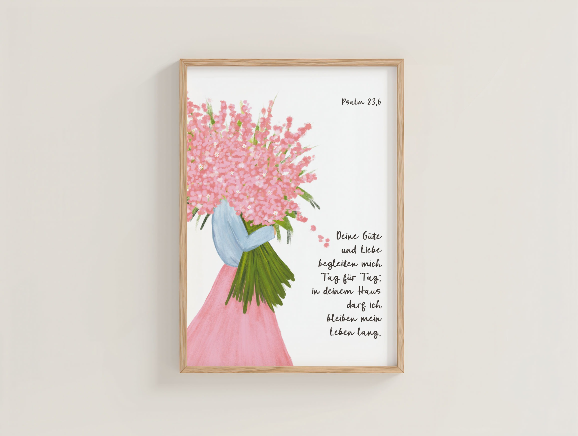 Poster A4 Psalm 23,6