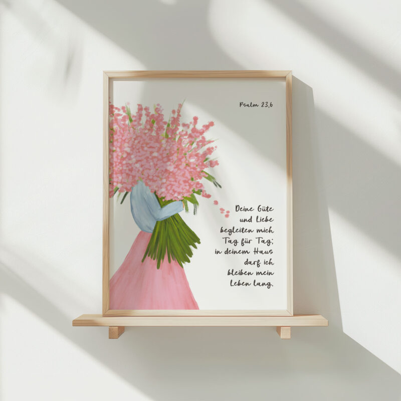Poster A4 Psalm 23,6