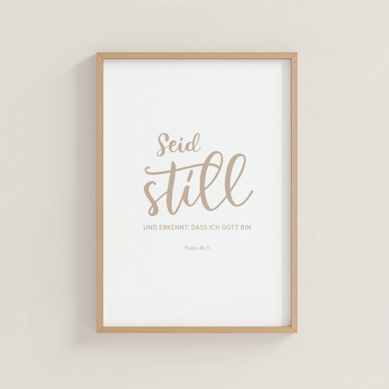 Poster A4 Psalm 46,11