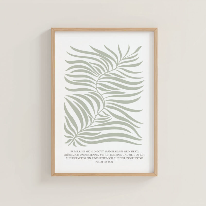 Poster A4 Psalm 139, 23-24