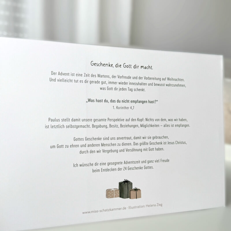 Adventskalender – Geschenke, die Gott dir macht A5